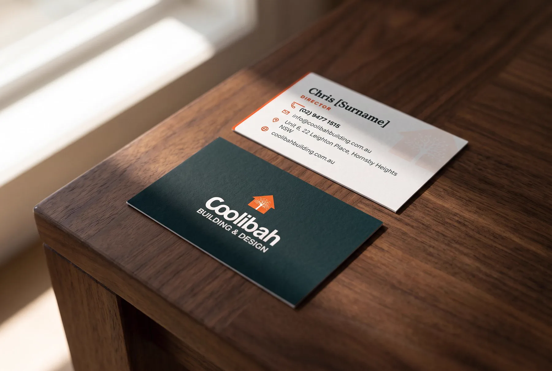 Coolibah Building business card