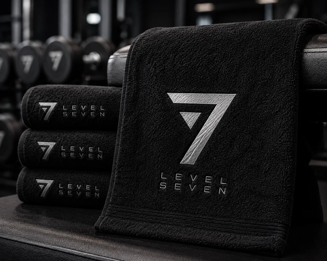 Level 7 branded towels